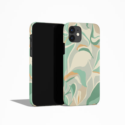 Mint Modern Abstract Pattern iPhone Case - HypeSheriff