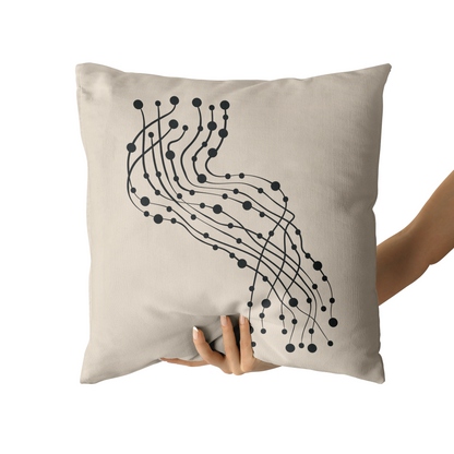 Unique Modern Art Throw Pillow