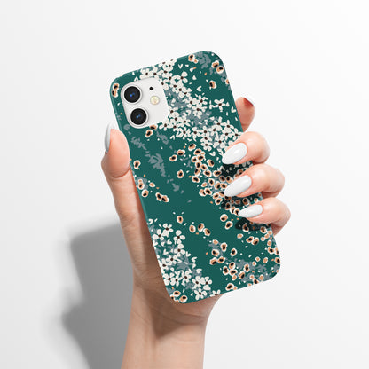 Green Abstract Modern iPhone Case