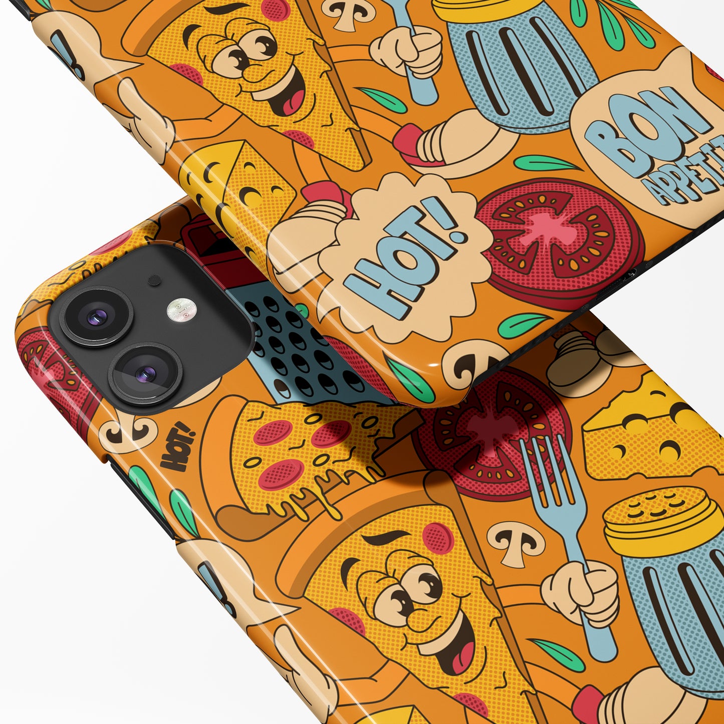 Pizza Lover, Food Doodle iPhone Case