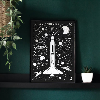 ARTEMIS 1 Nasa Space Poster