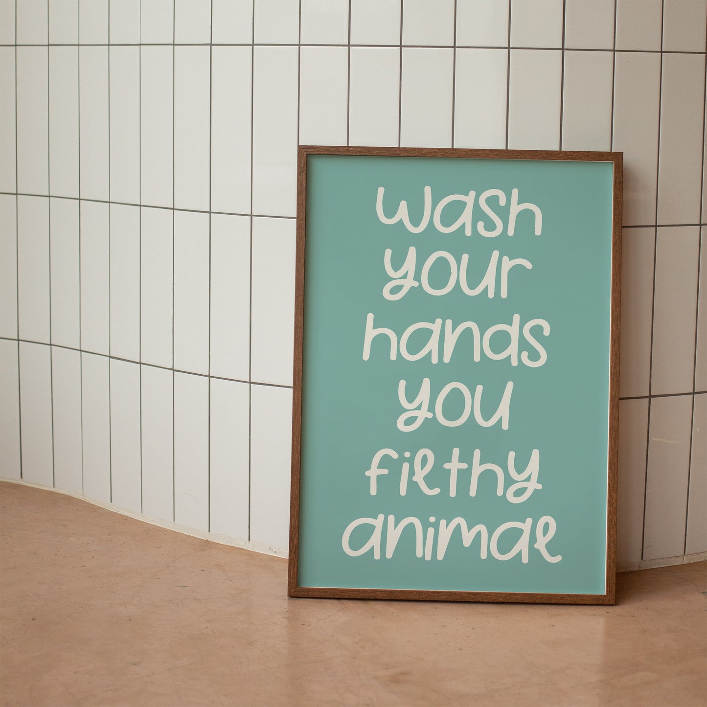 Wash Your Hands Funny Poster