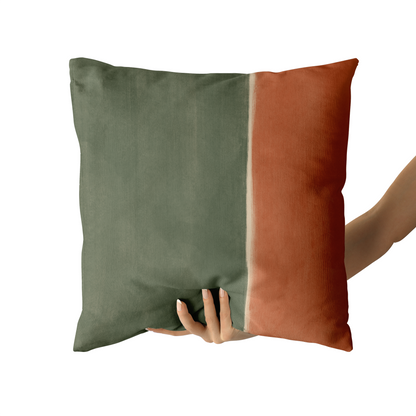Modern Boho Abstract Color Blocks Throw Pillow