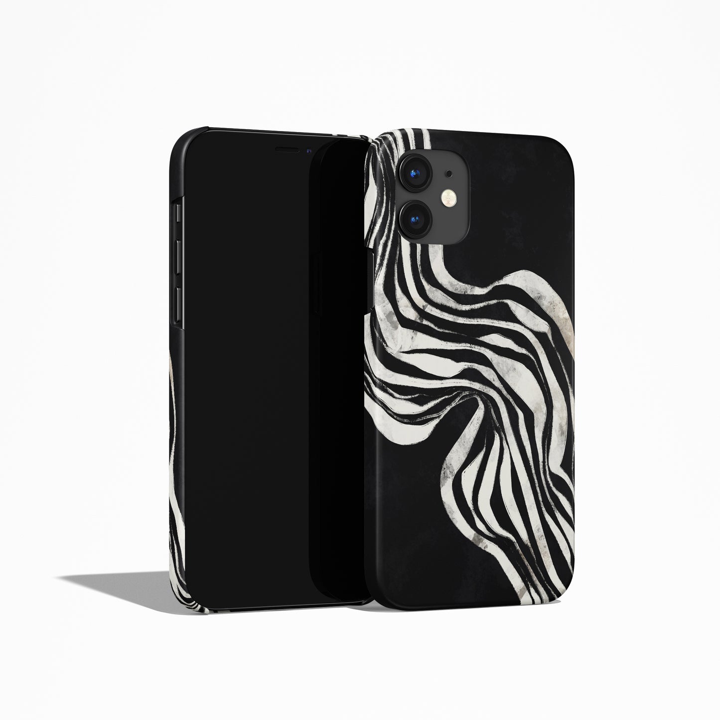 Painted Abstract Black iPhone Case