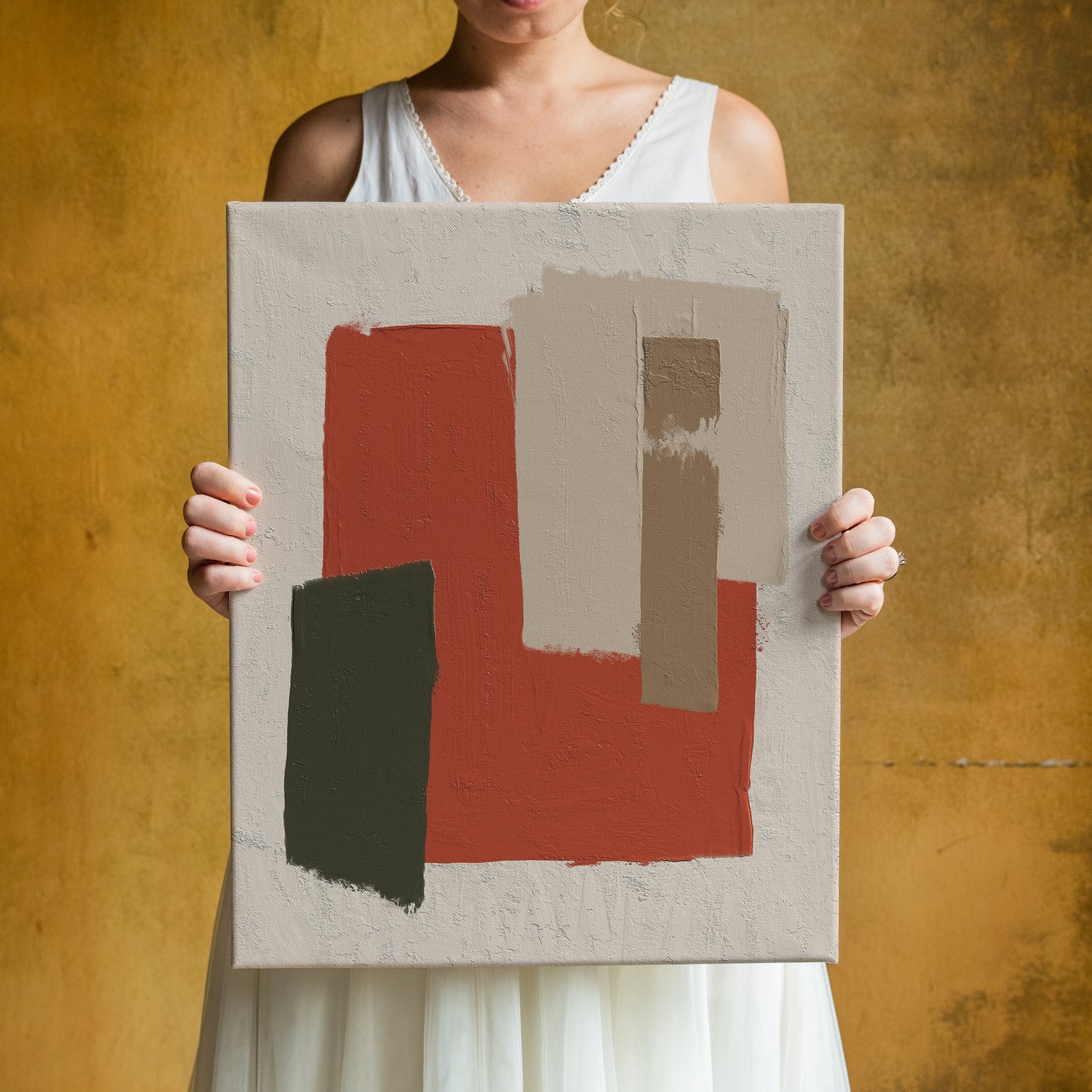 Modern Color Blocks Canvas Print