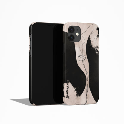 Abstract Black Shapes iPhone Case