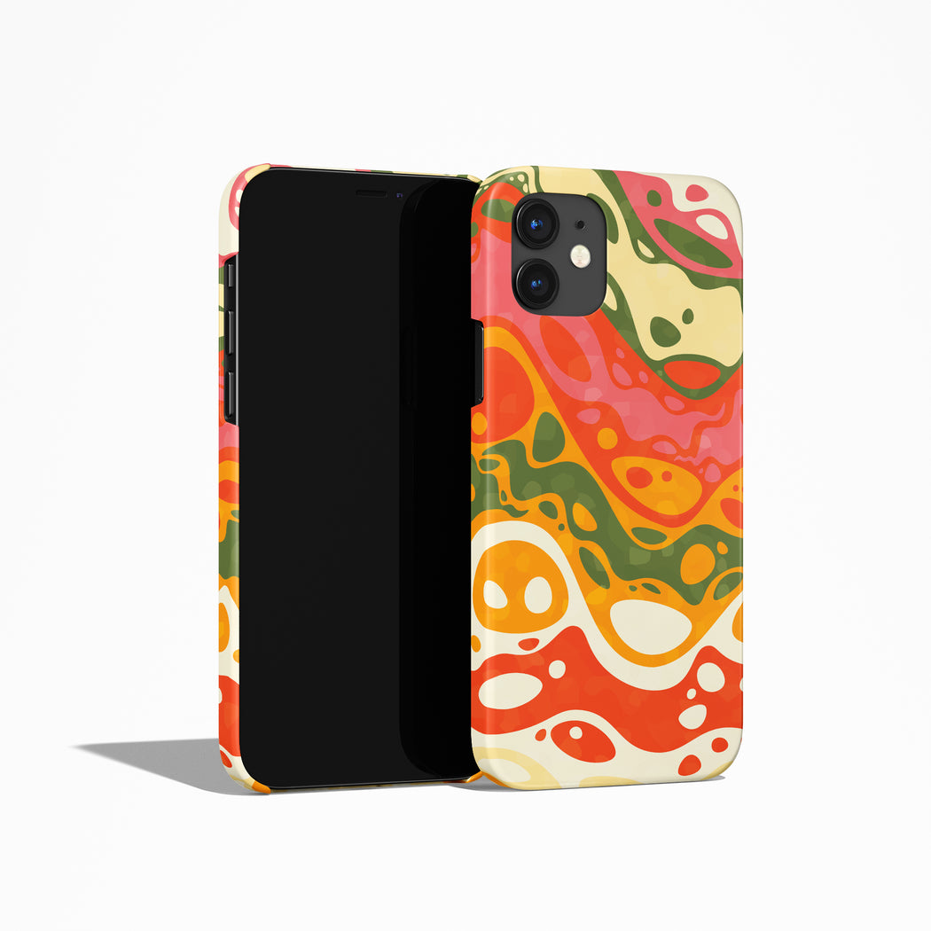 Colorful Liquid Wave Pattern iPhone Case
