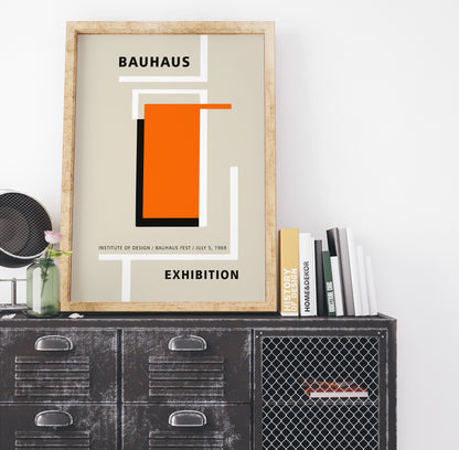 Bauhaus Minimalist Exhibition Poster