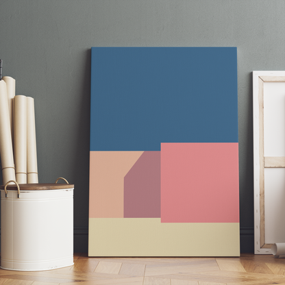 Modern Minimalist Bauhaus Canvas Print