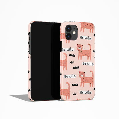 Be Wild Cheetah on Pink iPhone Case