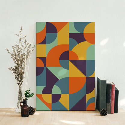 Bauhaus Geometric Canvas Print