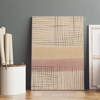 Danish Modern Neutral Canvas Print