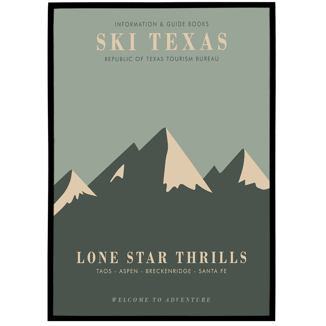 Ski Texas Poster
