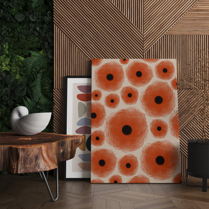 Poppy Flower Floral Canvas Print