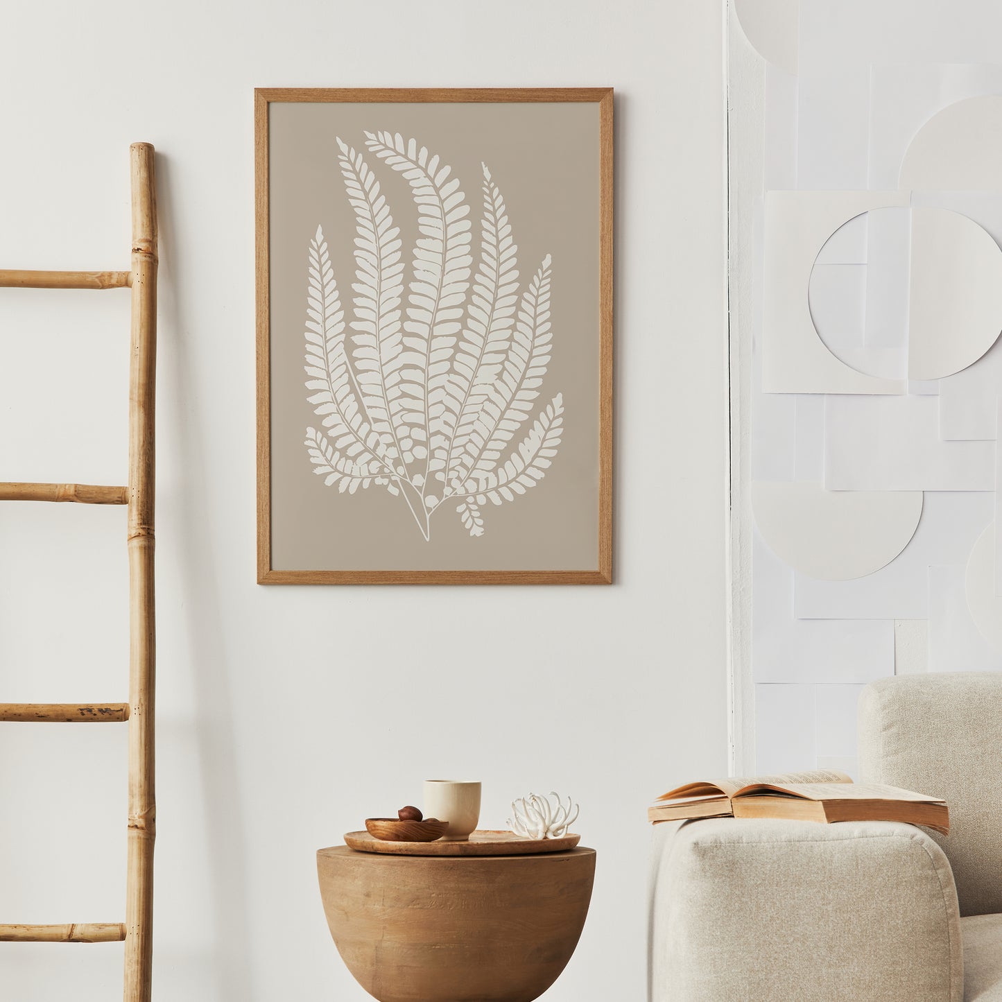 Boho Rustic Fern Poster