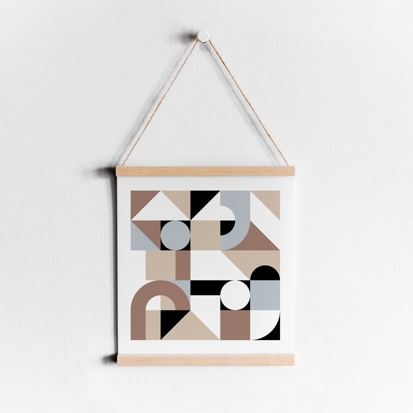 Pastel Bauhaus Geometric Print