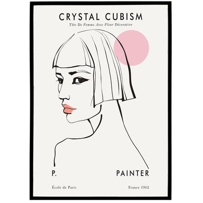 Crystal Cubism Exhibition Poster Print