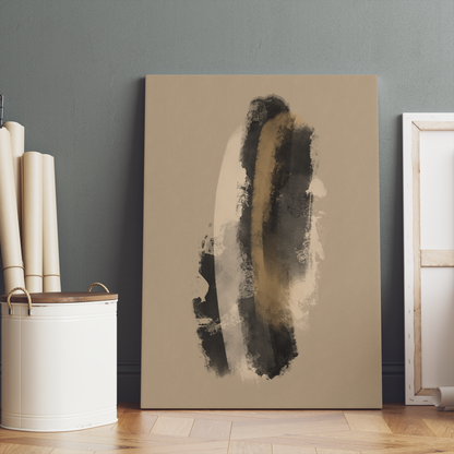 Elegant Modern Abstract Painted Canvas Print