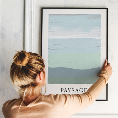 Paysage No3 Hand Painted Artistic Poster