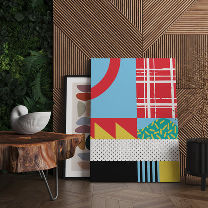 Mid Century Geomeric Canvas Print