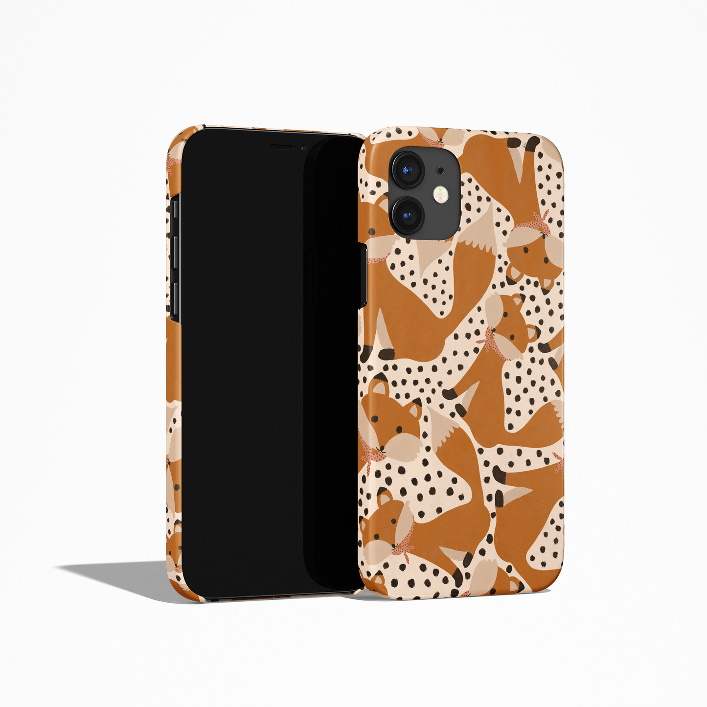 Cute Foxes Pattern Fox Kitsune iPhone Case