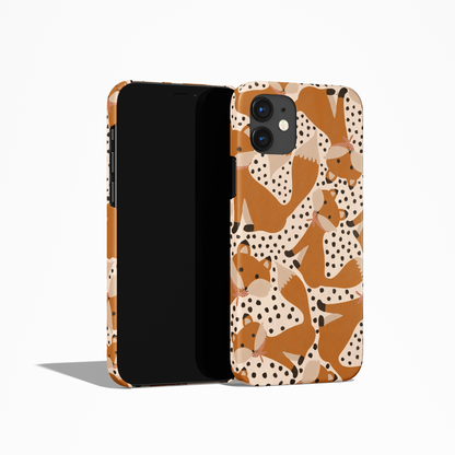 Cute Foxes Pattern Fox Kitsune iPhone Case