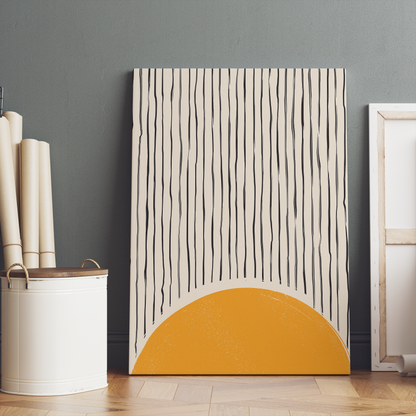 Mid Century Modern Sunshine Canvas Print