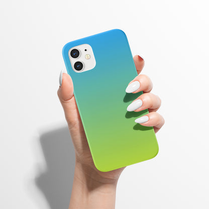 Blue Green Gradient iPhone Case