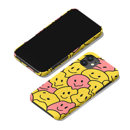 Yellow Smiley Faces iPhone Case