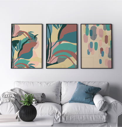 Set of 3 Modern Nature Posters