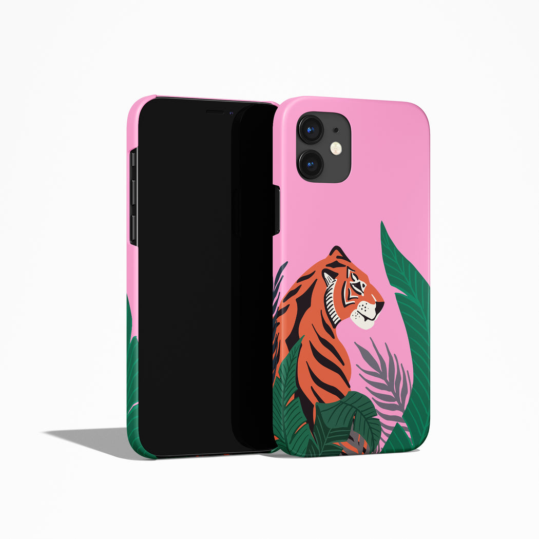 Pink Jungle Tiger iPhone Case