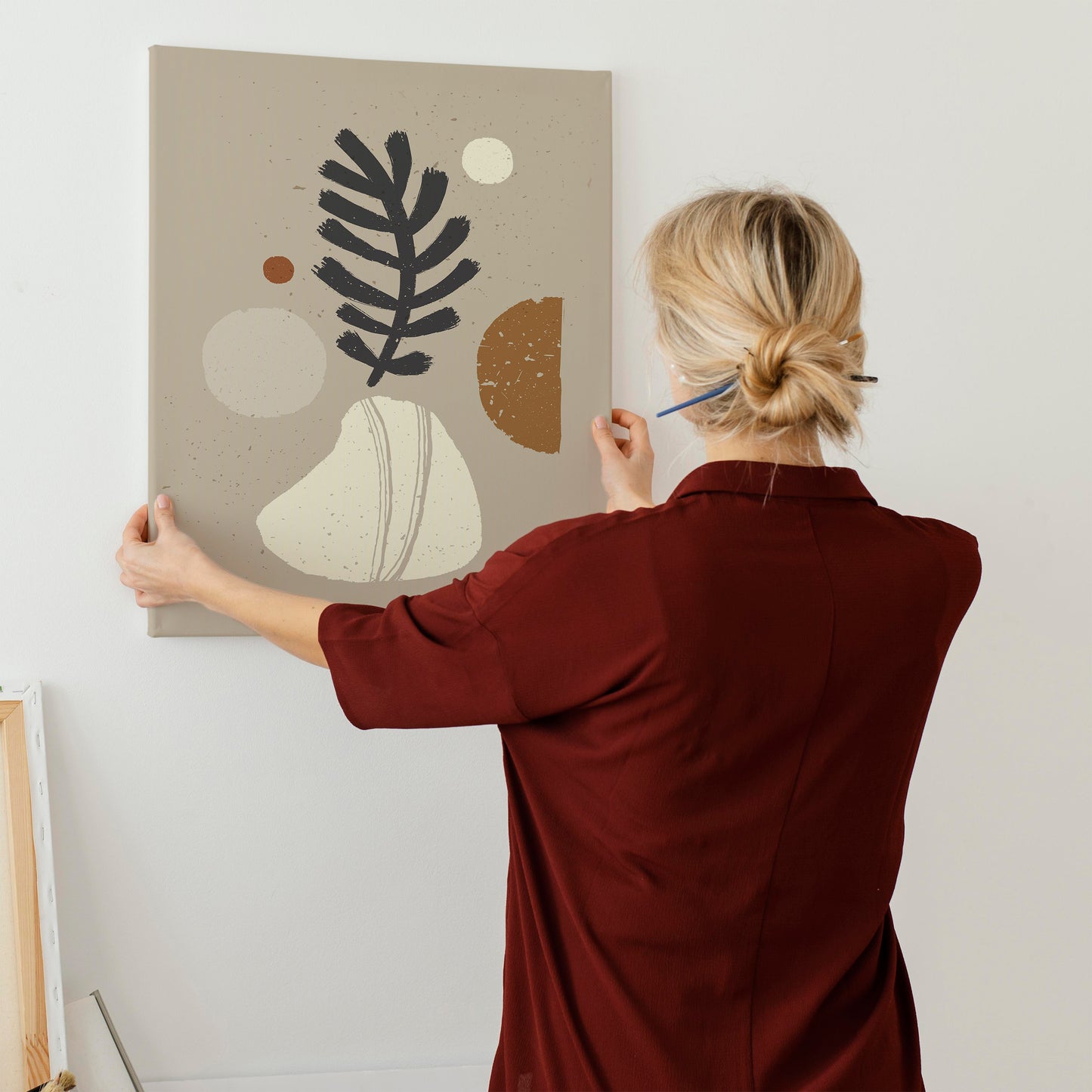 Beige Nature Canvas Print