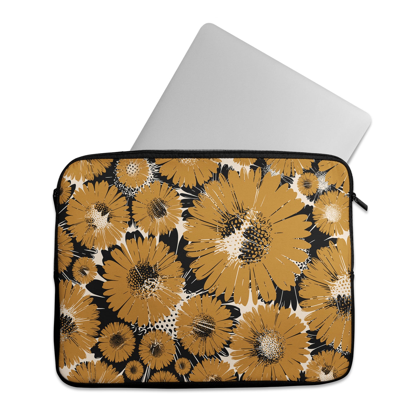 Retro Floral Pattern- Laptop Sleeve