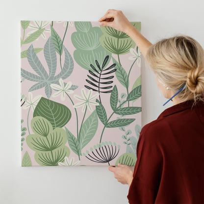 Green Botanical Canvas Print