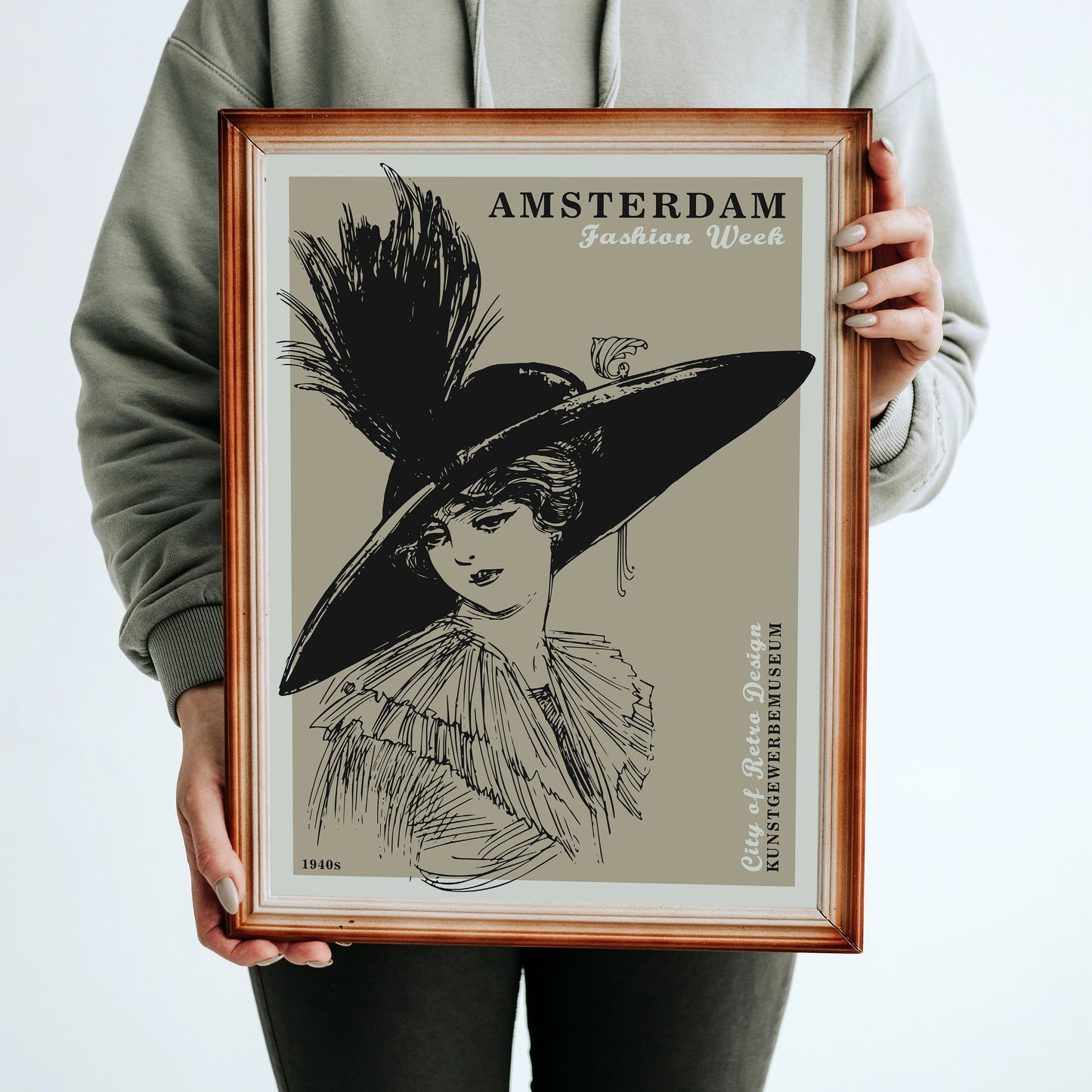 Vintage Amsterdam Fashion Week Poster