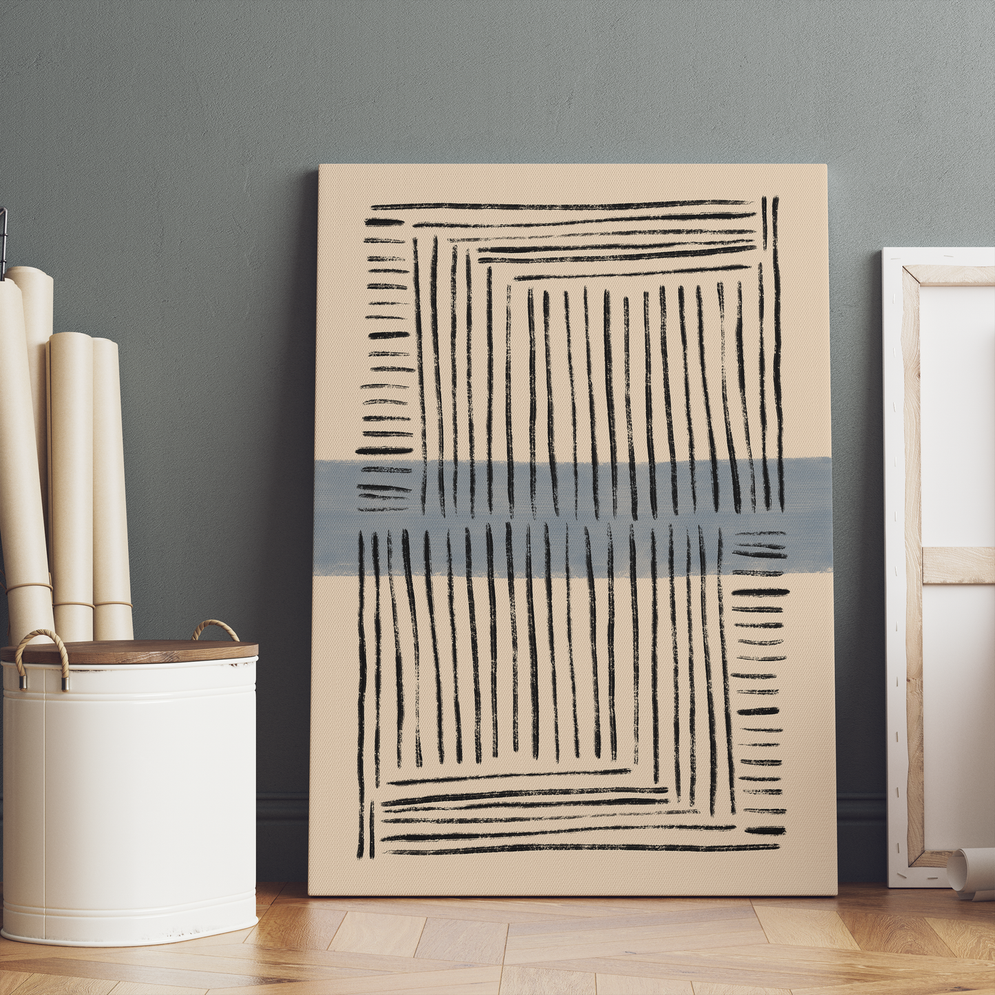 Nordic Minimalist Abstract Canvas Print