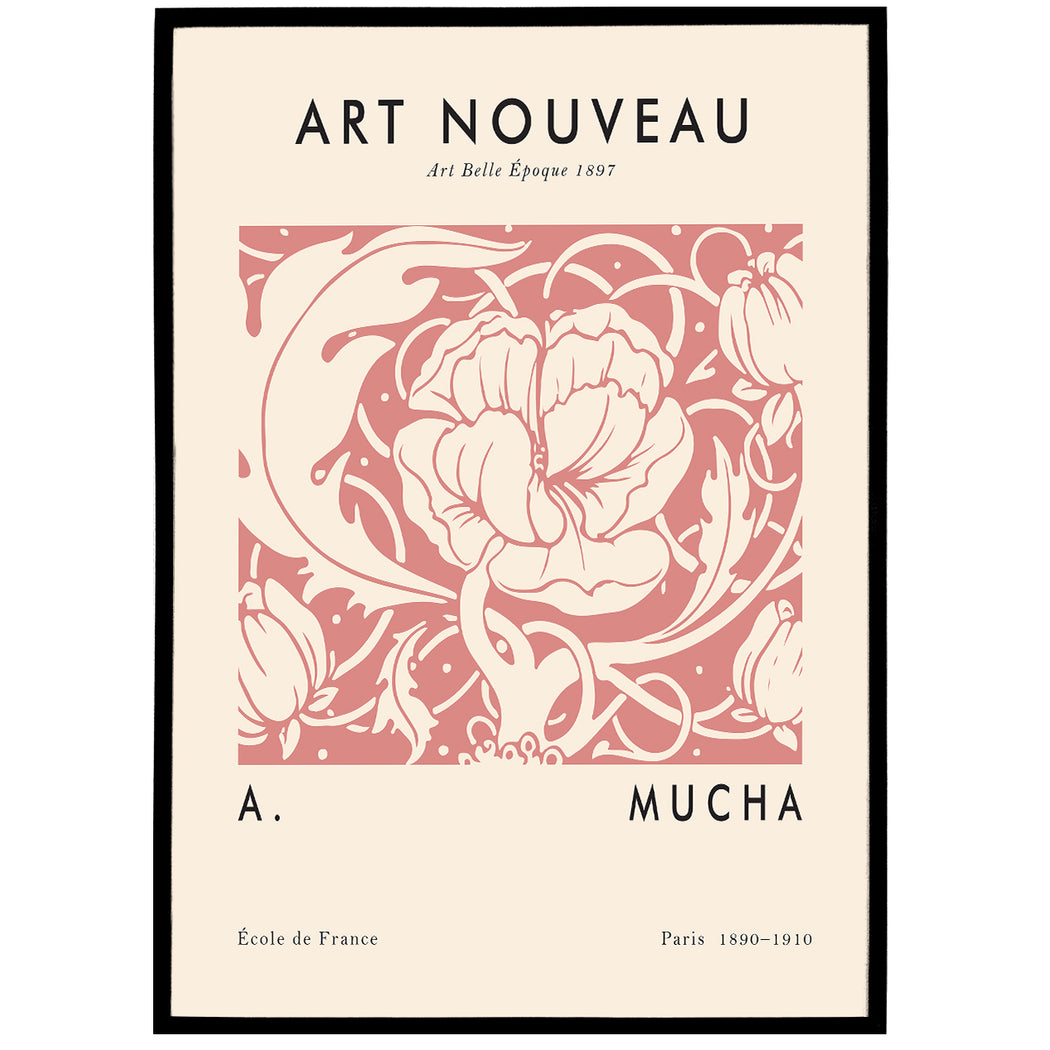 Art Nouveau Exhibition. Floral Poster