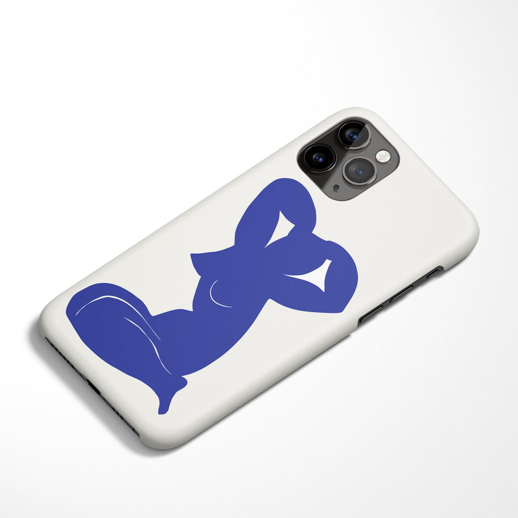 Nude Blue Woman iPhone Case