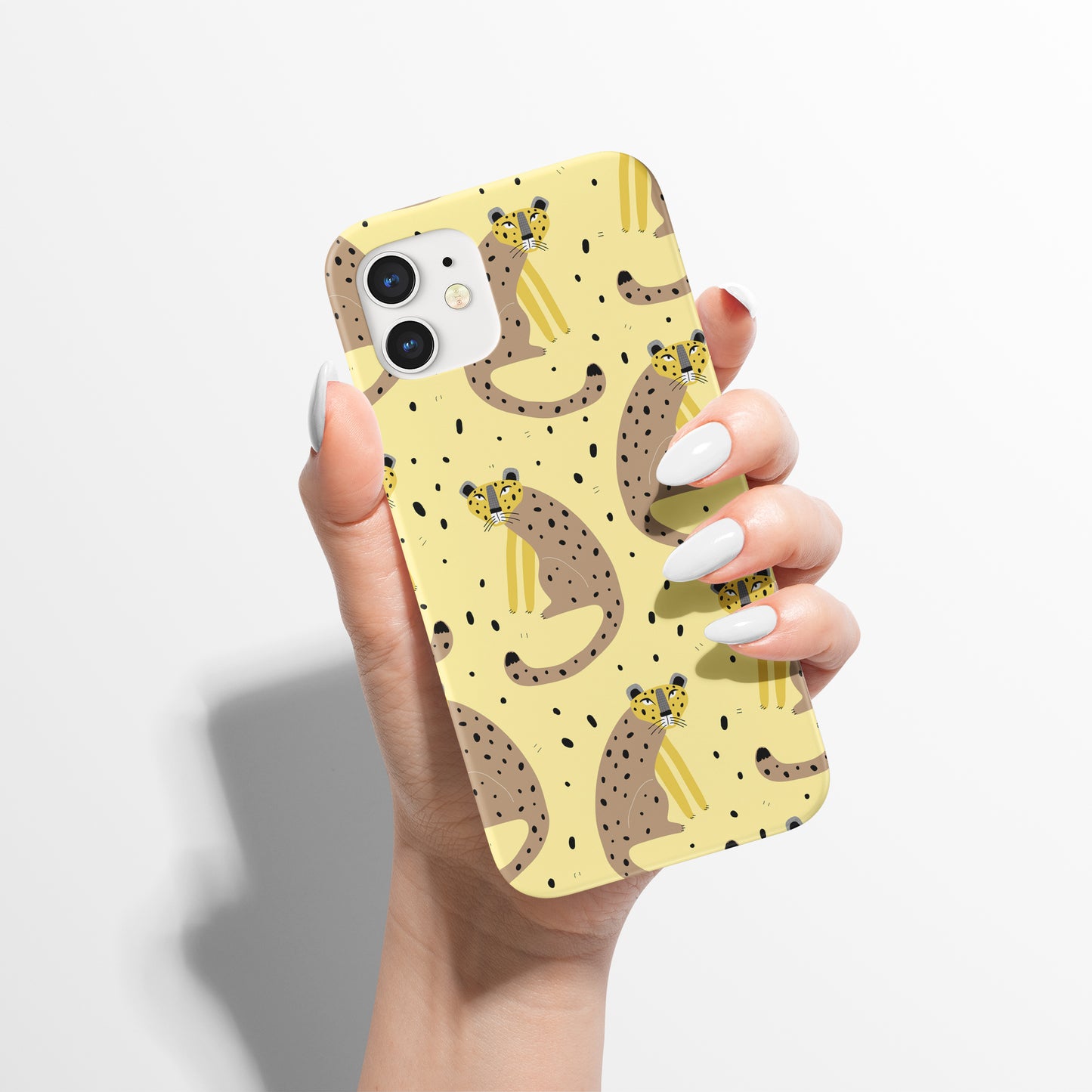 Yellow Tropical Cheetahs Pattern iPhone Case