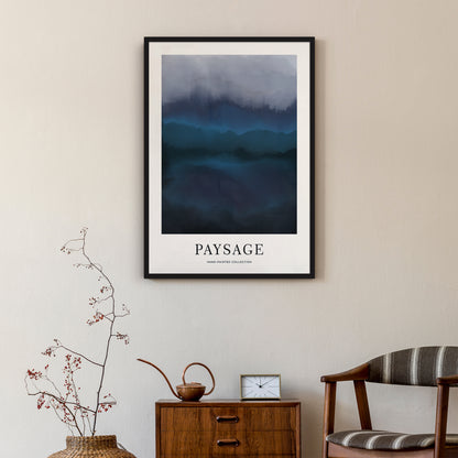 Dark Paysage Hand Painted Poster