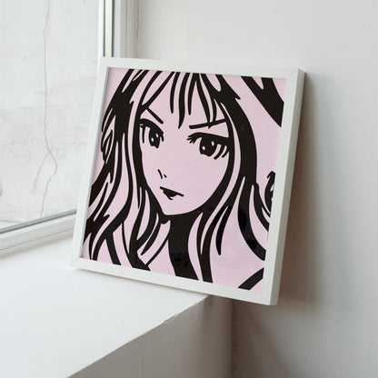 Anime Manga Cute Girl Print