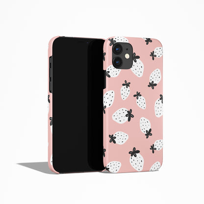 Pink Strawberries iPhone Case