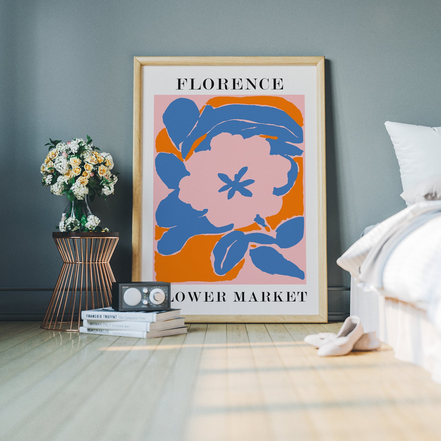 Florence Flower Market Poster