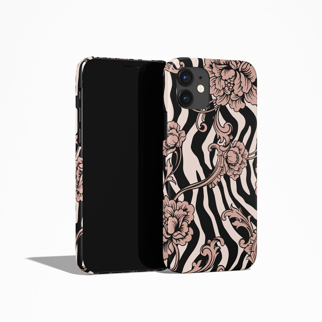 Animal Pattern with Flowers iPhone Case