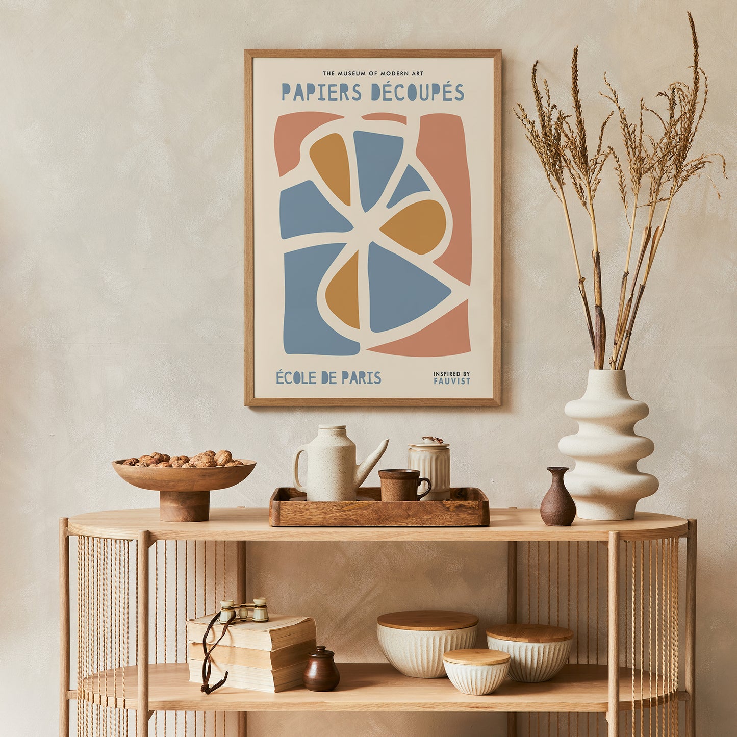 Boho Pastel Cut-Outs Poster