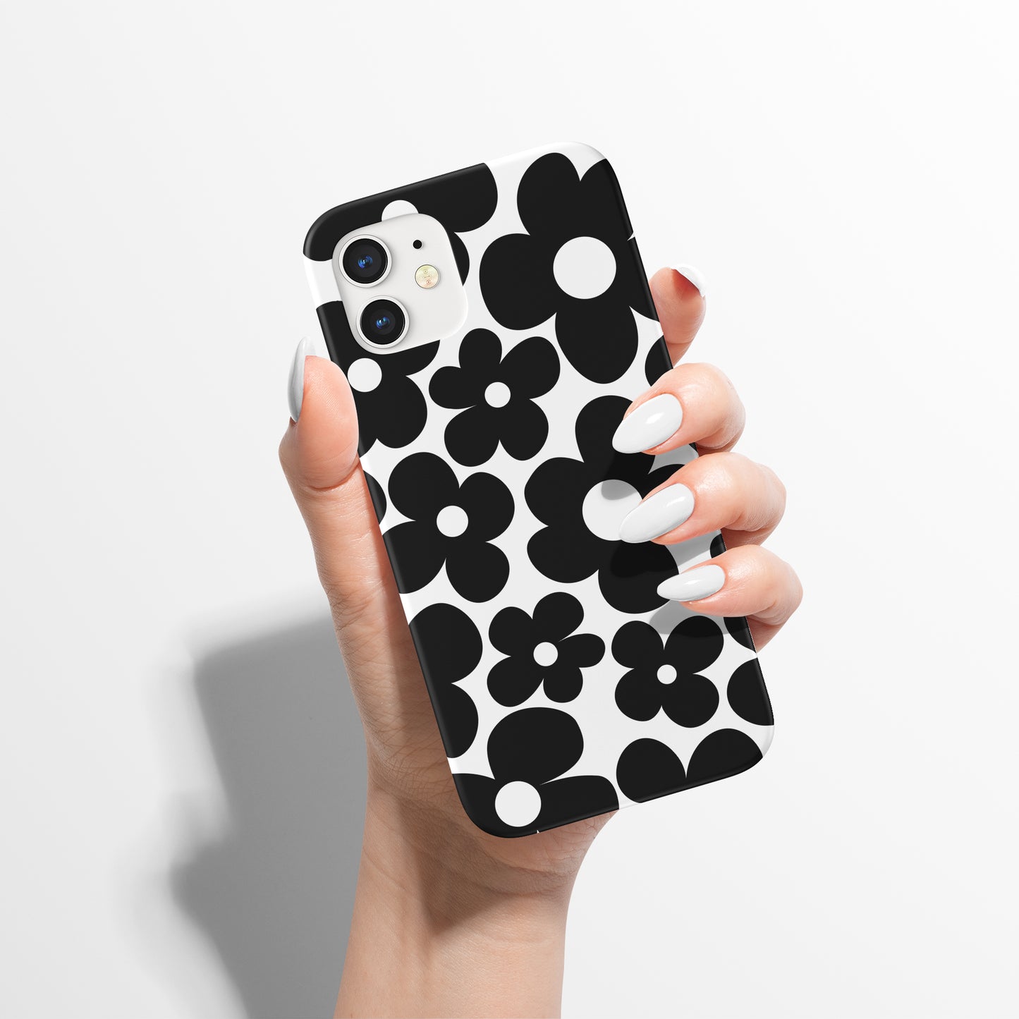 Black&White Floral 60s iPhone Case