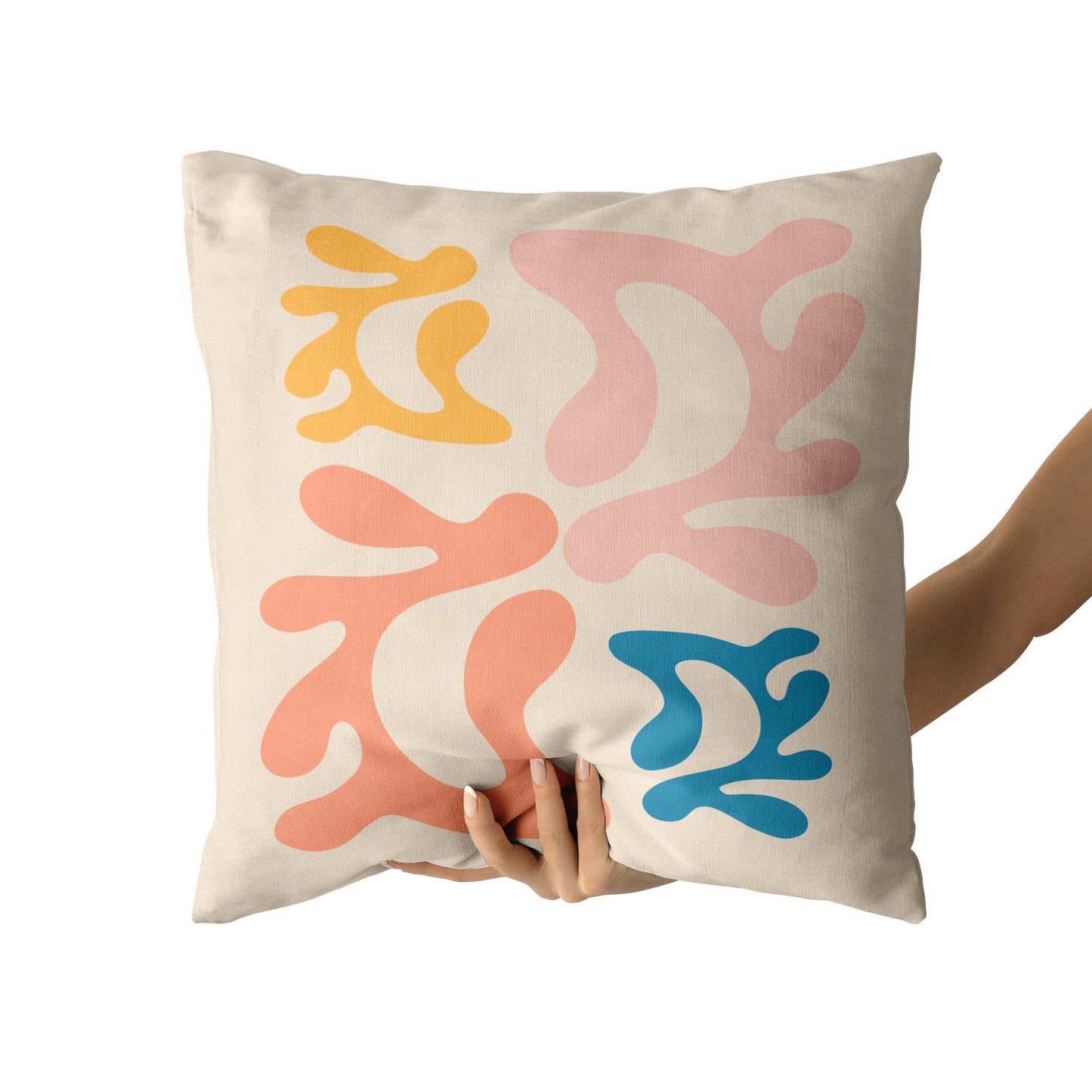 Colorful Composition Throw Pillow