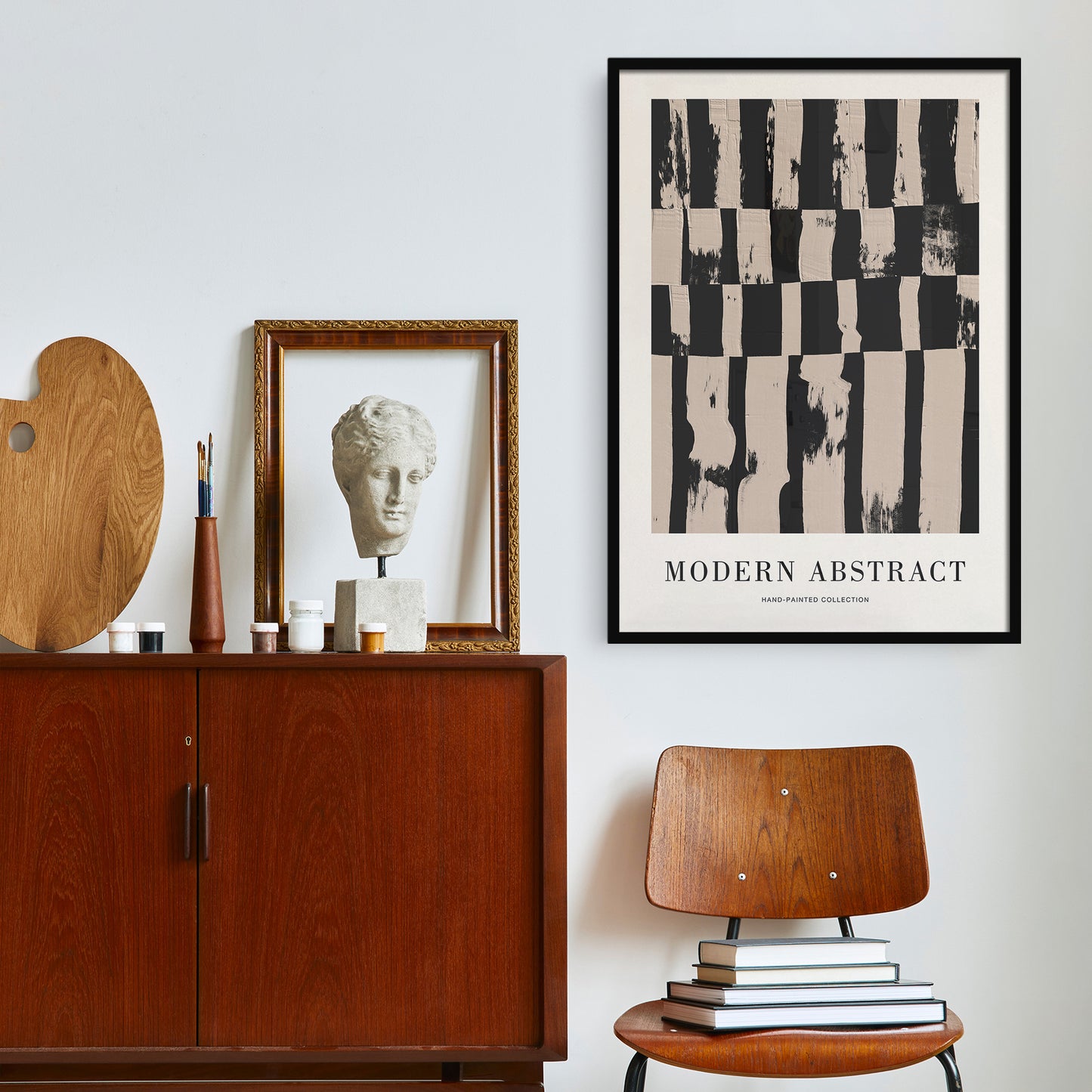 Hand Painted Modern Abstract Poster