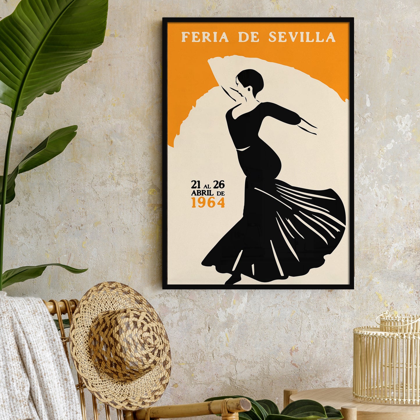 Spain Flamenco Vintage Travel Poster
