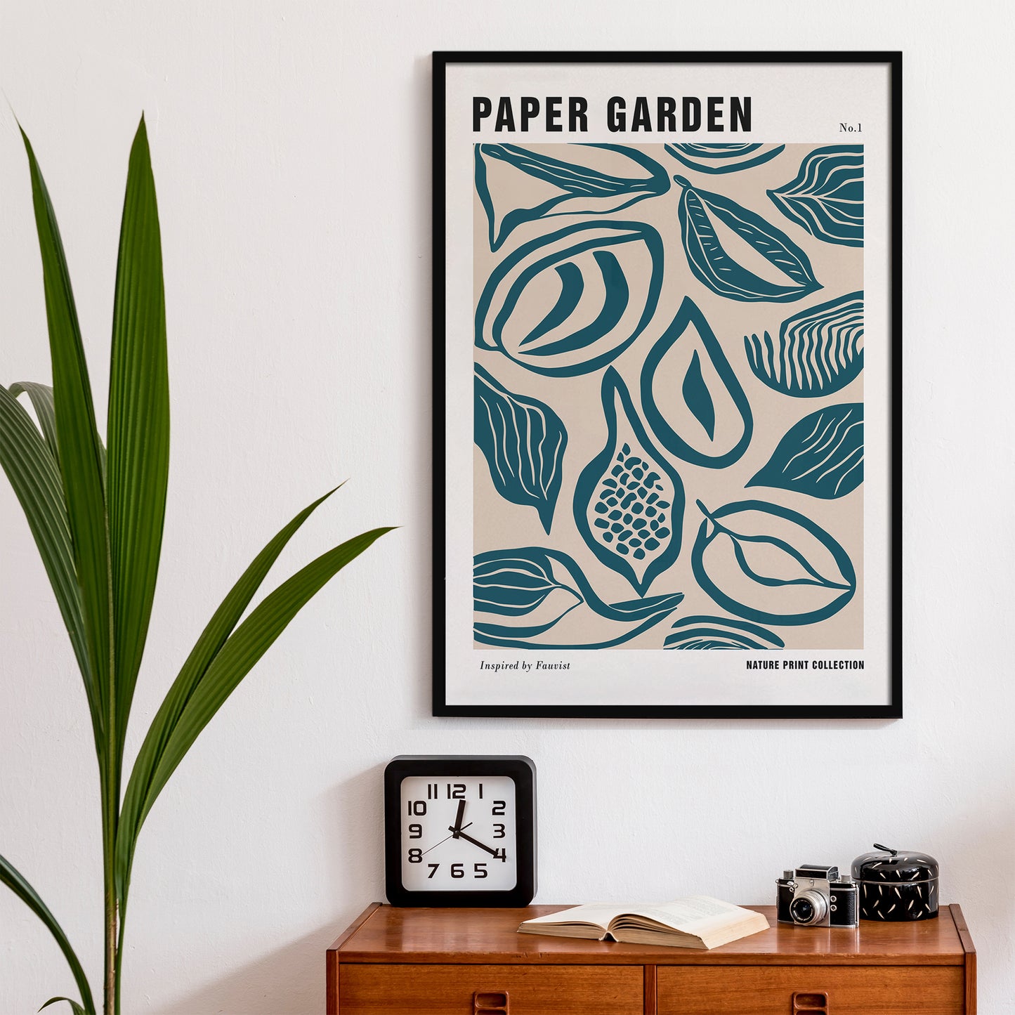 Paper Garden with Fruit Poster